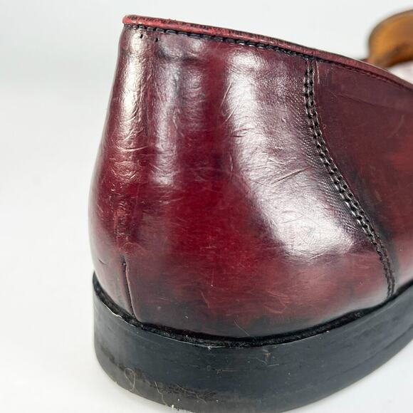 Johnston & Murphy Leather Tassel Slip-on Loafer Dress Shoes Brown Men 9.5 main image 11
